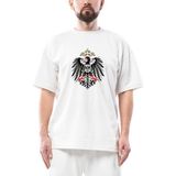Hearts Of Iron 4 Imperial Coat Of Arms Of Germany Oversize Beyaz Tişört - XL