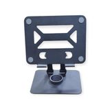 HEARTZ 360 DERECE SONSUZ POZİSYONDA DÖNEBİLEN KATLANABİLİR METAL ALAŞIMLI YÜKSEKLİK VE AÇI AYARLI KAYDIRMAZ TELEFON VE TABLET STANDI (TABLET STANDI SİYAH N04)