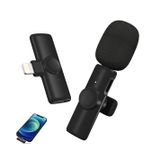 HEARTZ ios uyumlu wireless microphone kablosuz yaka mikrofonu video youtube tiktok canlı yayın stüdyo mikrofon lightning uyumlu iphone uyumlu (K11 TEKLİ VLOG)