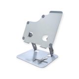 HEARTZ KATLANABİLİR METAL ALAŞIMLI YÜKSEKLİK VE AÇI AYARLI KAYDIRMAZ TABLET NOTEBOOK VE LAPTOP STANDI (LAPTOP NOTEBOOK VE TABLET STANDI GÜMÜŞ N6)