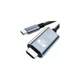 Heartz Type C HDMI Tüm Type C Telefonları Cihazlarla Uyumlu Full Hd Hdmi Kablosu 4K Ultra Hd HDMI Kablo Tak - Çok Renkli