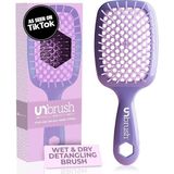 Heat Unbrush Islak ve Kuru Havalandırmalı Dolaşık Açıcı Saç Fırçası, Lavanta Koyu Mor