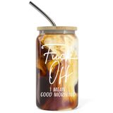 Heather & Willow Bambu Kapaklı ve Pipetli 16oz Buzlu Kahve Fincanı | Mason Kavanoz Bardakları ve Kapaklı ve Samanlı Buzlu Kahve Bardağı | Buzlu Kahve için Cam Bardaklar, Boba Kupası | Bira Can Cam ve Smoothie Kupası -
