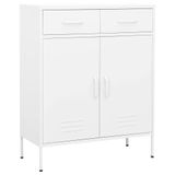 Heavy-Duty Metal Saklama Dolabı, 80 x 35 x 101,5 cm Garaj, Ofis ve Ev Düzenleme için Ayarlanabilir Raflar ve Tam Uzatılabilir Çekmeceli Çelik Depolama Dolabı