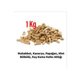 hebmeyy %100 Organik Çam Pelet Evcil Kuş, Güvercin Kafes Altlığı 1kg, Koku Yapmaz, Yuvalık Altlığı
