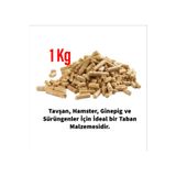 hebmeyy %100 Organik Çam Pelet Kemirgen Altlığı %100 Doğal 1 Kg, Hamster Talaş , Doğal Altlık