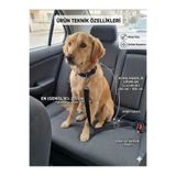 hebmeyy Evcil Hayvan Araç Emniyet Kemeri Dayanıklı Sağlam Ayarlanabilir Kedi Köpek Araba Oto Tasması Oto Aksesuarı Tüm Araçlara Uyumlu Kedi Köpek Emniyet Kemeri