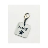 hebmeyy Silver Kedi Köpek Künyesi, Kedi Köpek Kare Isimlik, Tasmaya Takılan Isimlik, Pet Tag