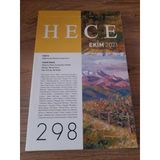 Hece Aylık Edebiyat Dergisi Yıl:25,Sayı:298 Ekim 2021 "Bağımsızlık Dönemi Kazak Şiiri" (Sahafiye Kitap)