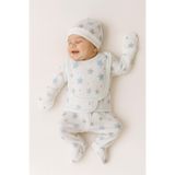 Hece Bebe %100 Pamuklu 5 Parça Yenidoğan Yıldız Hastane Çıkışı Seti – Bebek Zıbın Takımı, Şapka, Önlük, Eldiven