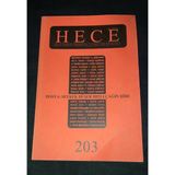 Hece Dergisi Kasım 2013 Sayı 203 Dosya Seyrek Düşer Hızlı Çağın Şiiri (Sahafiye Kitap)