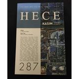 Hece Dergisi Kasım 2020 Sayı 287 Dosya: D. Mehmet Doğan [2.El Dergidir] (Sahafiye Kitap)