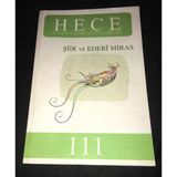 Hece Dergisi Mart 2006 Sayı 111 Şiir Ve Edebi Miras (Sahafiye Kitap)