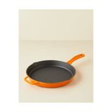 Hecha Demir Döküm Yuvarlak Grill Tava 28 cm Turuncu Degrade