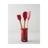 Hecha Silikon 4 Parça Servis Seti 28X32.5X31 cm x 14.5 cm Kırmızı