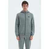 Hector Gri Melanj Şardonlu Erkek Sweatshirt - 88139