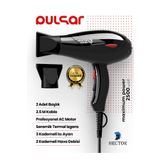 Hector PULSAR 2500 W Turbo Profesyonel Kuaför Fön Makinesi AC Motor