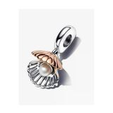 Hector&Co. Jewellery Deniz Kabuğu Ve Işlenmiş Tatlı Su Kültürlü Inci Sallantılı Charm