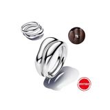 Hector&co. jewellery Doğal Şekilli İkili Gümüş Yüzükler