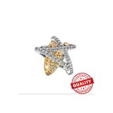 Hector&Co. Jewellery Gümüş Gold Renk Parıldayan Crossover Yıldız Büyüsü Charm