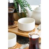 Heda Porselen 2’li 10 Cm Porselen Sufle Kabı Mini Fırın Kabı Ramekin Tatlı ve Sunum Kabı - Kırık Beyaz