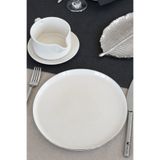 Heda Porselen 6'lı Venüs 20 cm Platin Yaldız Porselen Pasta ve Tatlı Tabağı Seti - Zarif ve Modern Tasarım