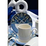 Heda Porselen Azur 12 Parça 6 Kişilik Porselen Kahve Fincanı - 100 ml - Beyaz