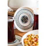 Heda Porselen Bergama 6 Adet Porselen Çay Tabağı