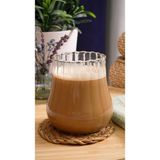 Heda Porselen Borosilikat Optikli Damla Meşrubat Bardağı 420 Ml Şeffaf