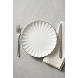 Heda Porselen Derya Platin Yaldız 6'lı Porselen Pasta Tabağı Seti 19 Cm - Tatlı ve Sunum Tabağı