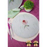 Heda Porselen Ebrusu 32CM 2'li Porselen Pizza Tabağı Seti