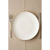 Heda Porselen Hayal Altın Yaldız 6'lı Porselen Pasta Tabağı Seti 20 Cm - Tatlı ve Sunum Tabağı