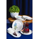 Heda Porselen Lavanta 12 Cm 6 Parça Porselen Çay Tabak Seti