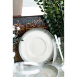 Heda Porselen Meridyen 12 cm 6'lı Porselen Çay Tabağı Seti