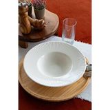 Heda Porselen Satürn 27 Cm Porselen Makarna Tabağı Beyaz
