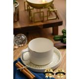 Heda Porselen Side Porselen 4 Parça 2 Kişilik 230 ml Çay Fincan Takımı