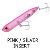 Heddon Lures Chug N Spook Su Üstü Pink Silver İnsert Suni Yem