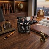 Hedea Atatürk Masaüstü Ahşap Tablo - Kabartmalı Baskı Şık Hediyelik 11x14 cm No 1