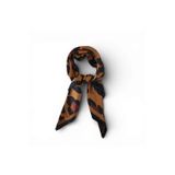 Hedea Leopar Sessizliği Saten Fular 70X70 Cm