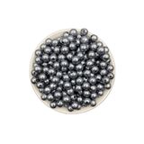 Hedef Bijuteri 100GR 10MM Koyu Gri / Füme/ Antrasit Renk Plastik Inci Boncuk, Takı Yapım Boncuğu (100GR,~200 Adet)