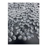 Hedef Bijuteri 100gr 14mm Octagon Avize Taşı, Akrilik Çift Delikli 100gr Octagon Köşeli Boncuk (100gr, ~200 adet)