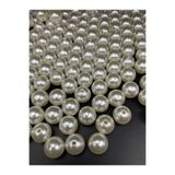 Hedef Bijuteri 100GR 16MM Krem Renk Lüks / Lüx Kaplama Plastik Inci Boncuk Çanta,takı Boncuğu (100GR,~45 Adet)
