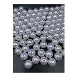 Hedef Bijuteri 100GR 20MM Beyaz Renk Lüks / Lüx Kaplama Plastik Inci Boncuk Çanta,takı Boncuğu (100GR,~24 Adet)