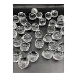 Hedef Bijuteri 100gr Akrilik 30mm Avize Taşı, Kesimli Top Boncuk Sallantılı Avize Taşı,Abajur Boncuğu (~ 8 adet)