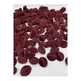 Hedef Bijuteri 100GR Bordo Renk Yassı Badem Model Kadife Boncuk Takı,çanta Yapım Boncuğu (~32 Adet)