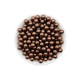 Hedef Bijuteri 10mm Kahverengi Cam Inci Boncuk, Takı Aksesuar Yapım Boncuğu (50gr,~35adet)