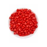 Hedef Bijuteri 10mm Kırmızı Renk Kalp Model Plastik Boncuk,hobi Takı Yapım Boncuğu (25gr,~60 Adet)