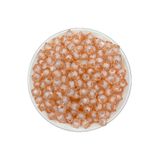 Hedef Bijuteri 10MM Mercan / Somon Renk Içi Boncuklu Akrilik Küp Boncuk,takı,çanta Yapım Boncuğu (100GR,~250 Adet)