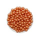 Hedef Bijuteri 10MM Mercan / Somon / Turuncu Cam Inci Boncuk, Takı Aksesuar Yapım Boncuğu (50GR,~35ADET)