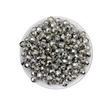 Hedef Bijuteri 10mm Petek Model Gümüş-Nikel Renk CCB Metalize Plastik Boncuk,Takı, Çanta Boncuğu (100gr,~190 Adet)